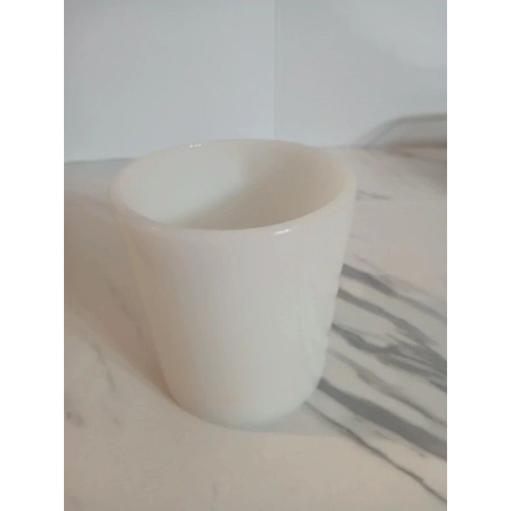 Vintage small milk glass coffee mug